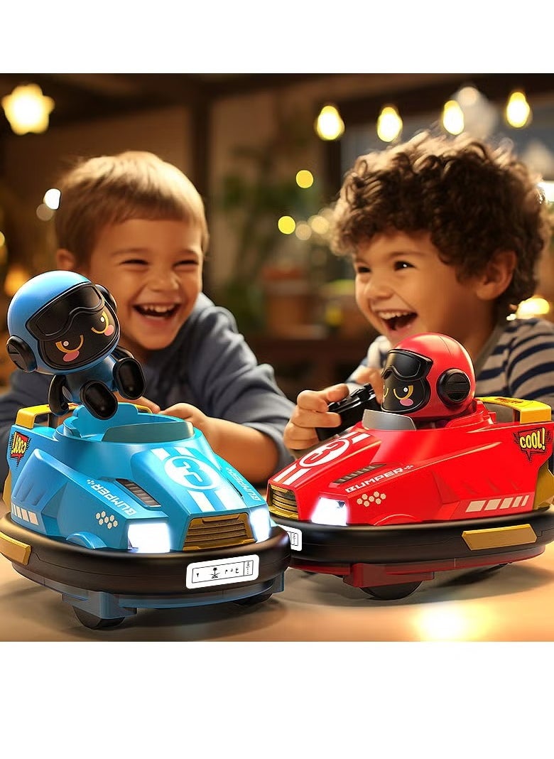 Paka Rabbit 2pcs Remote Control Car, 2.4GHz Bumper Cars RC Battle Car Toy Set, Ejecting Dodgem Cars with Sound Effects, Music and Lights, RC Play Vehicles, Gift for Kids Boys Girls Children  - Image 5