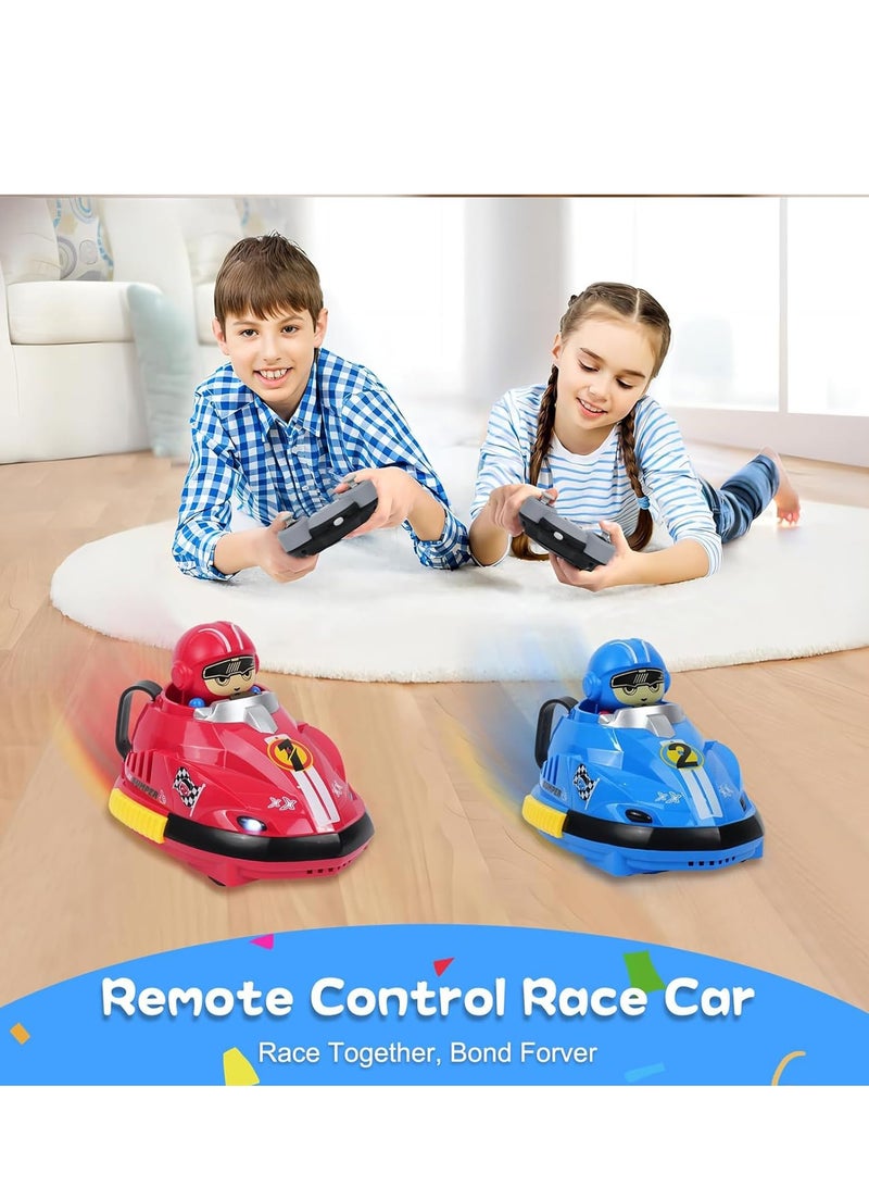 2pcs Remote Control Car, 2.4GHz Bumper Cars RC Battle Car Toy Set, Ejecting Dodgem Cars with Sound Effects, Music and Lights, RC Play Vehicles, Gift for Kids Boys Girls Children - Image 2