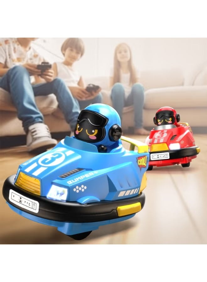 2pcs Remote Control Car, 2.4GHz Bumper Cars RC Battle Car Toy Set, Ejecting Dodgem Cars with Sound Effects, Music and Lights, RC Play Vehicles, Gift for Kids Boys Girls Children - Image 5