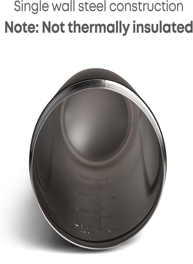 Smartshake TMNT Reforce Stainless Steel Protein Shaker Bottle - Non Insulated Unisex Gym Bottle | Metal Shaker Bottles - 900 ml | 30 oz - Leakproof Screw-on Lid - BPA Free | New Black - Image 5