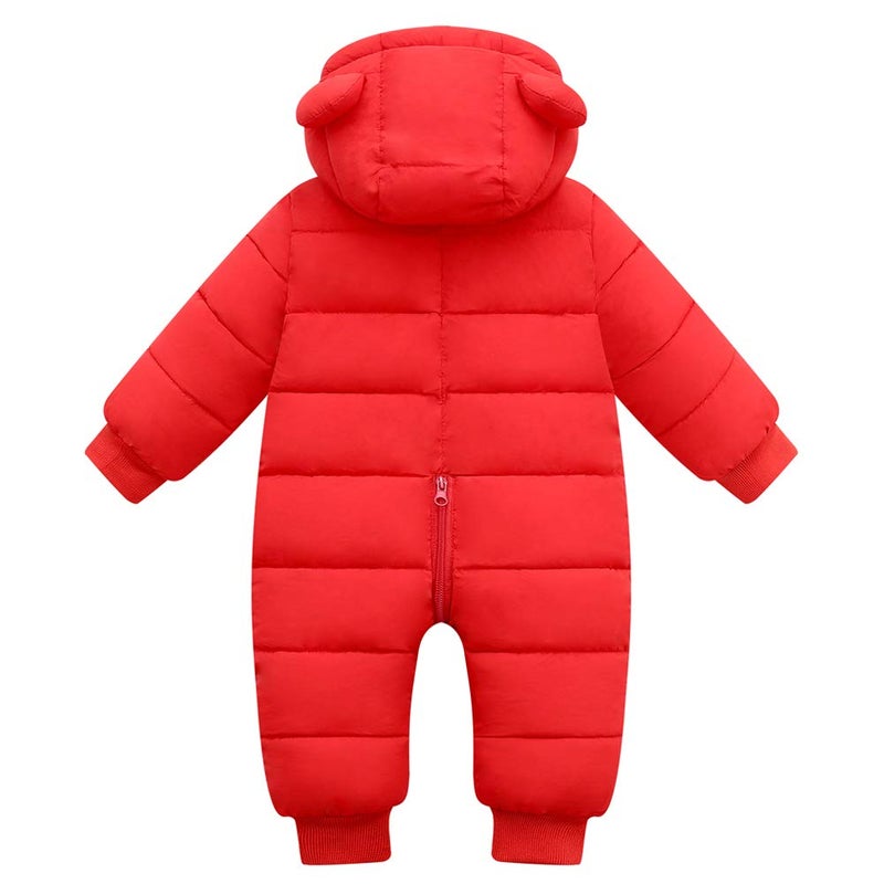 Fumdonnie Baby Girl Snowsuits Toddler Winter Clothes Coat 12-18 Months Jumpsuit - Image 2