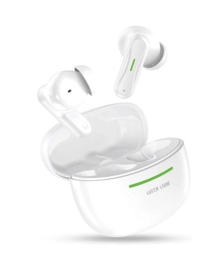 GREEN LION Premium Sound Cairo Wireless Earbuds White - Image 1
