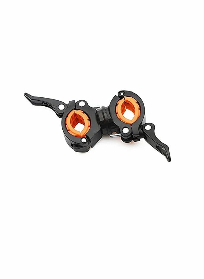 KASTWAVE Flashlight Holder, 360º Degree Rotation LED Bright Torch Mount Clamp Clip Holder Grip Bracket for Cycling Hiking Outdoor (Pack of 4) - Image 4