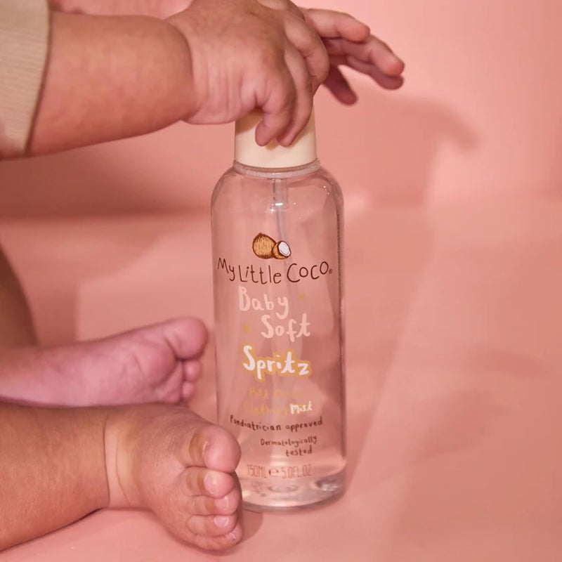 My Little Coco Baby Soft Spritz – Lightly Fragranced Baby Linen & Fabric Spray with Coconut Oil – 150ml - Image 2