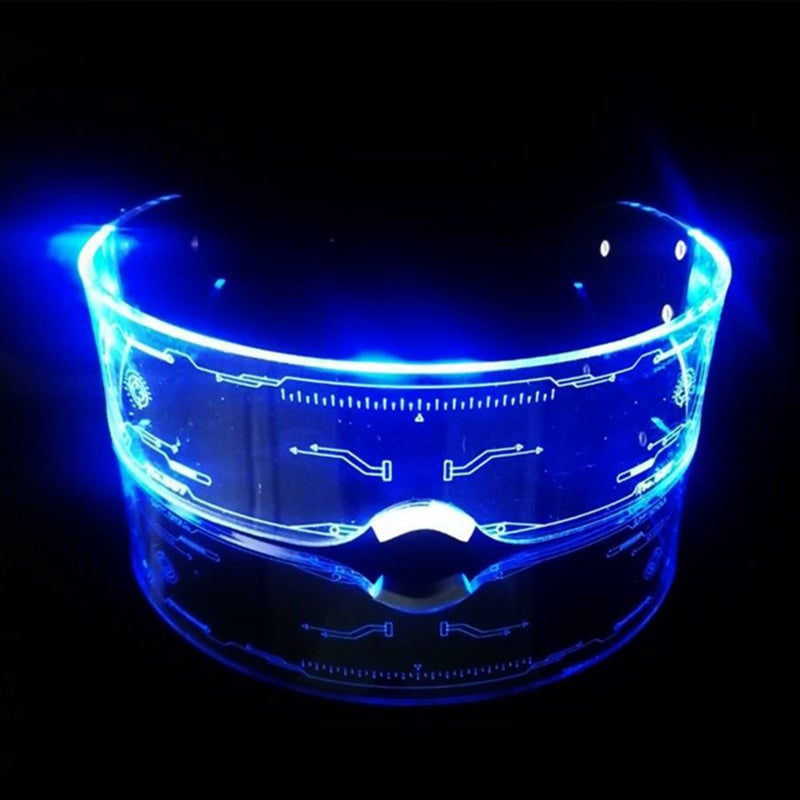 Luminous Glasses 6mm High-Quality Scratch Breakage Resistant - Multicolor Lighting Modes Acrylic Colorful Goggles for Concerts Dance Performances - Image 1