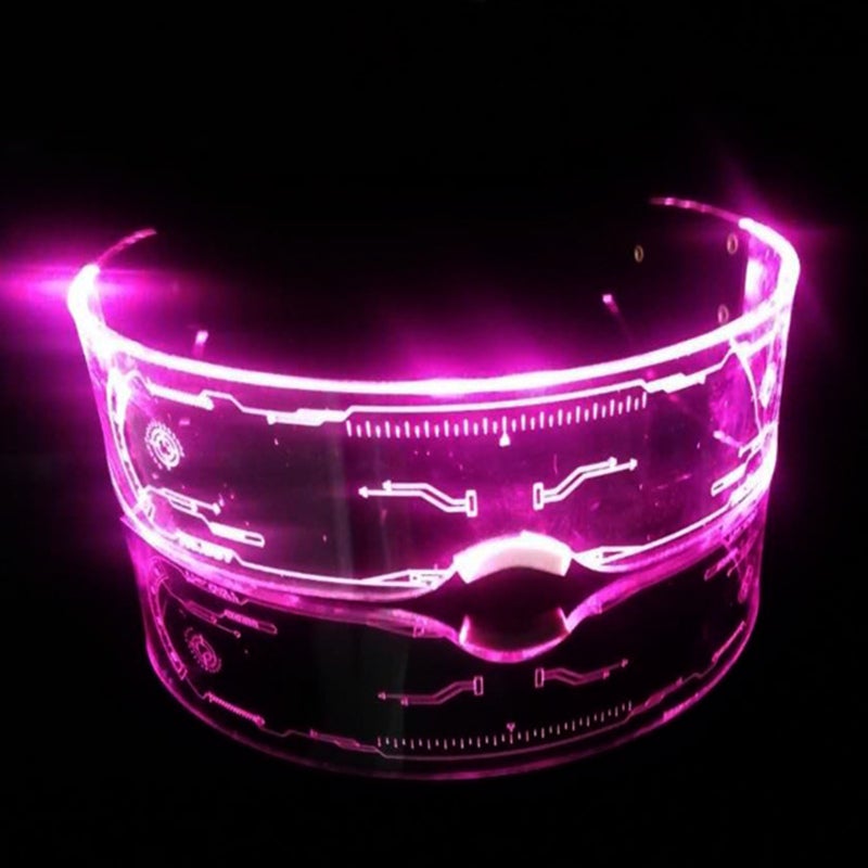 Luminous Glasses 6mm High-Quality Scratch Breakage Resistant - Multicolor Lighting Modes Acrylic Colorful Goggles for Concerts Dance Performances - Image 5