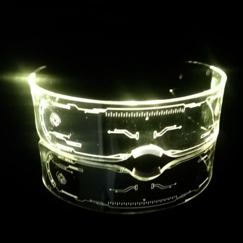 Luminous Glasses 6mm High-Quality Scratch Breakage Resistant - Multicolor Lighting Modes Acrylic Colorful Goggles for Concerts Dance Performances - Image 4