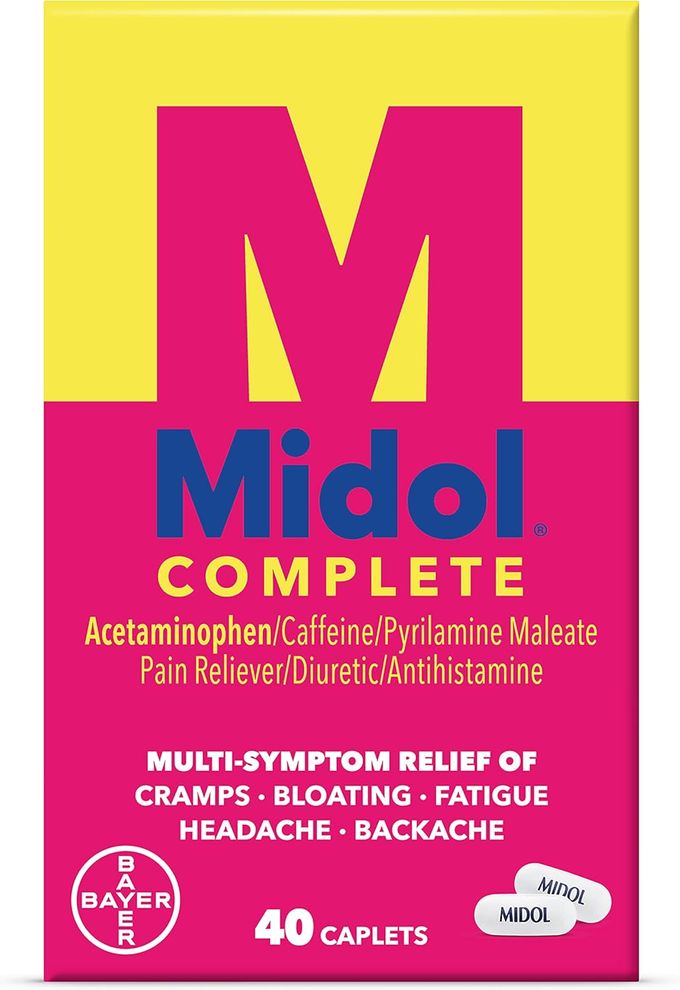 Midol Complete Menstrual Pain Relief Caplets, 40 Count Provides Cramp, Headache, and Bloating Relief - Image 5