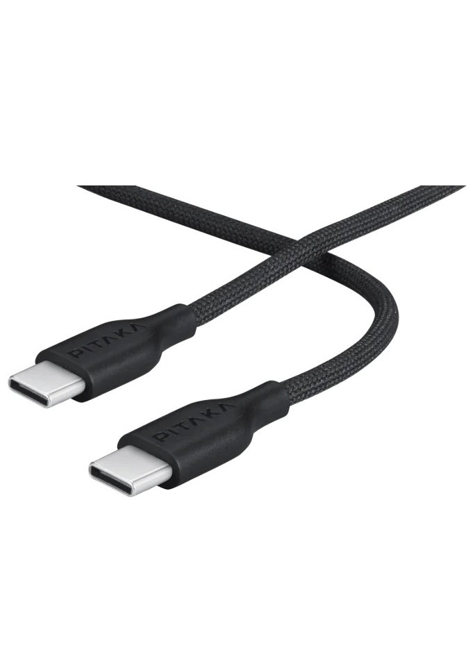 بيتاكا مجموعة شاحن PITAKA USB C GaN بقوة 30 وات وكابل Flex Braided C to C - اسود  - Image 5