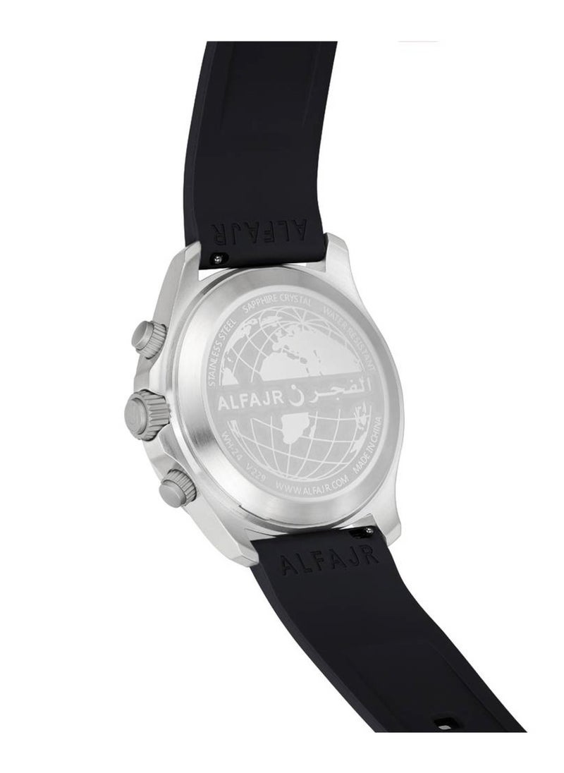 Al Fajr - Dynamic 360 Analog+Digital Rubber Strap Watch - WH-24 - 44mm - Image 1