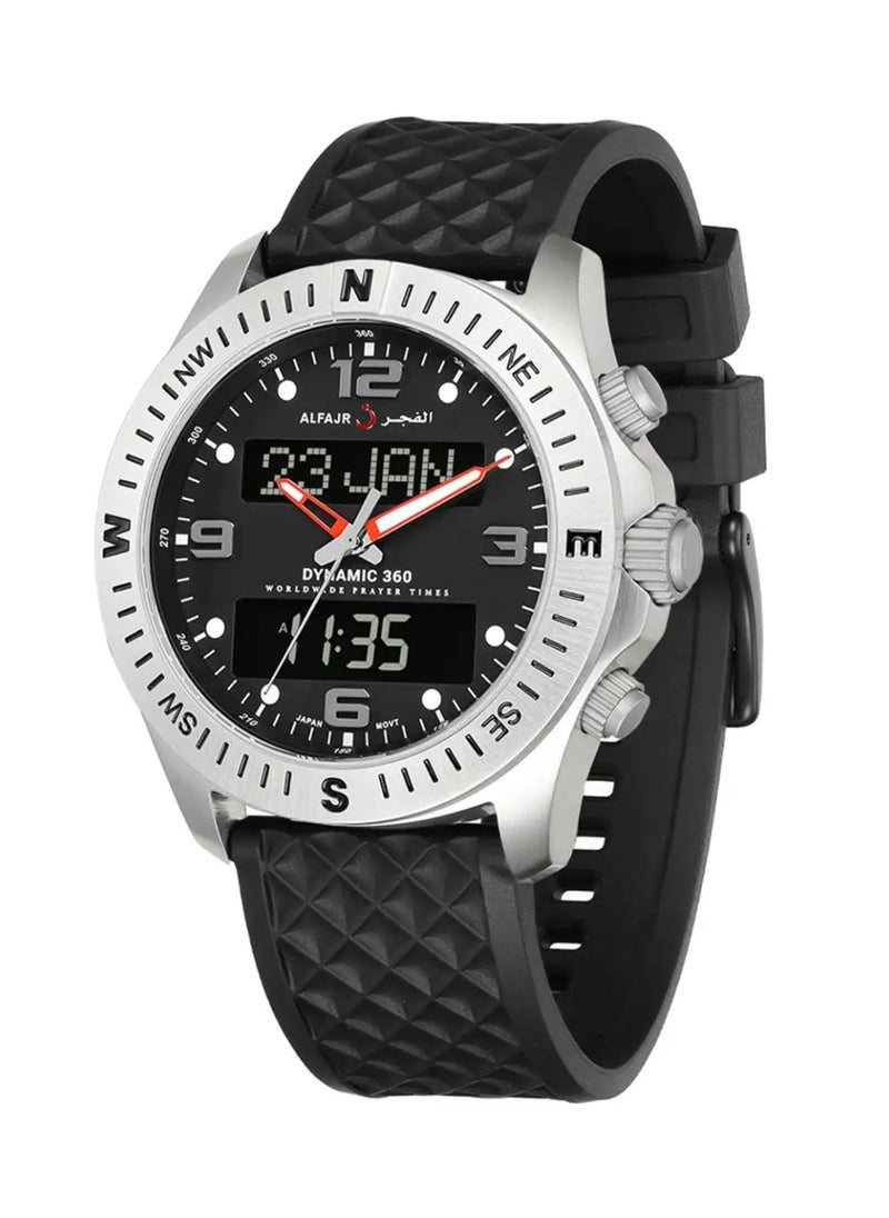 Al Fajr - Dynamic 360 Analog+Digital Rubber Strap Watch - WH-24 - 44mm - Image 1