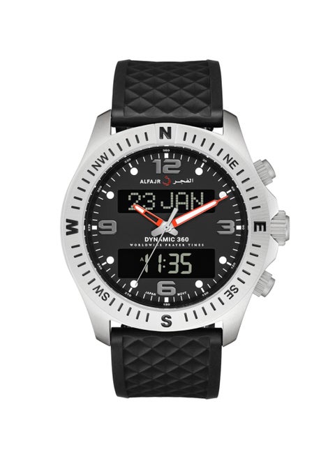 Dynamic 360 Analog+Digital Rubber Strap Watch - WH-24 - 44mm