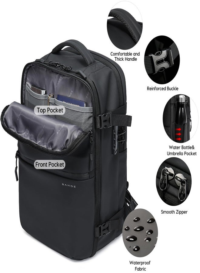 BANGE Travel Backpack for Men, Waterproof Lightweight Laptop Backpack for Business and Work, Anti Theft Rucksack for Men and Women - Image 2