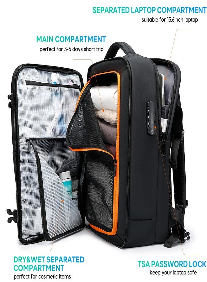 BANGE Travel Backpack for Men, Waterproof Lightweight Laptop Backpack for Business and Work, Anti Theft Rucksack for Men and Women - Image 3