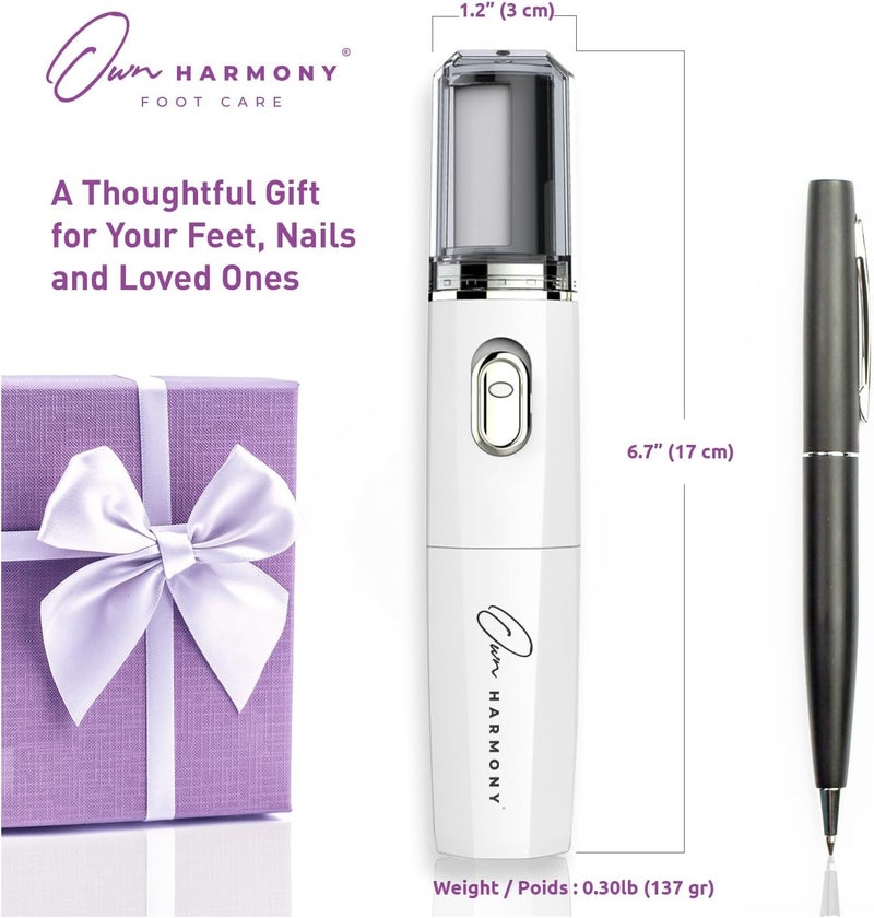 Own Harmony Electric Nail Buffer and Shine Kit for Natural Nails: Manicure Pedicure Tools with Callus Remover Foot Care, Best Electronic Mani Pedi Polisher Set to Buff, Polish, File Thick Toenails - Image 5