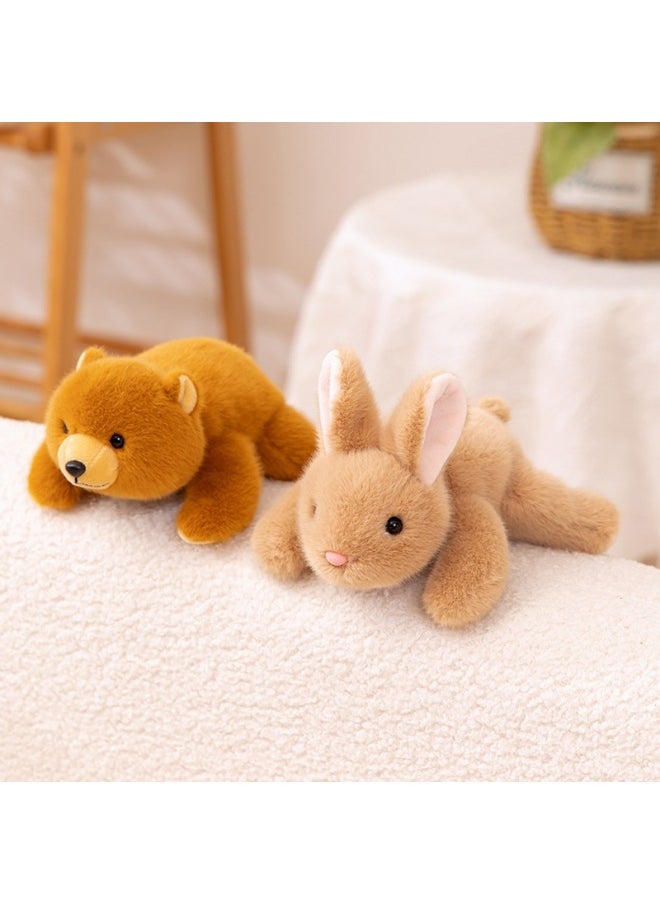 null - Genuine Very Precious Sweet Three-position Animal Doll Sloth Lie Prone Small Doll Palm Treasure Raccoon Plush Toy-Color:18cm Fragrant Sanzi Animals--red Fox-Height:Default Items - Image 1