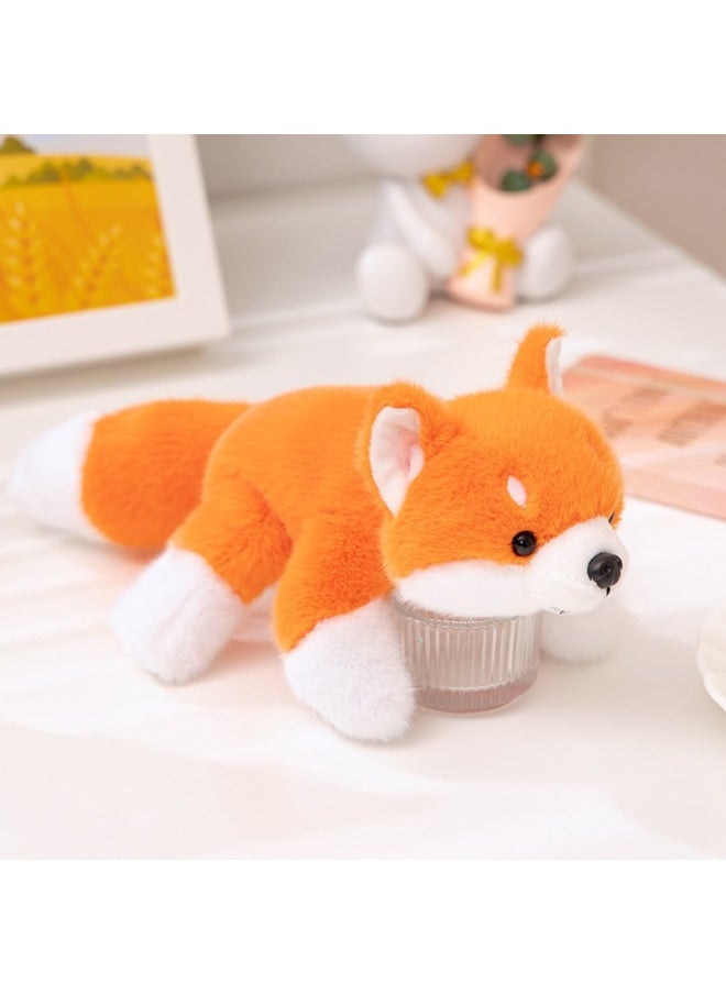 null - Genuine Very Precious Sweet Three-position Animal Doll Sloth Lie Prone Small Doll Palm Treasure Raccoon Plush Toy-Color:18cm Fragrant Sanzi Animals--red Fox-Height:Default Items - Image 1