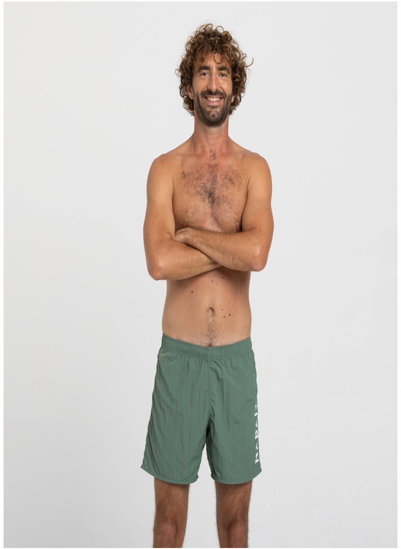 NABAIJI NABAIJI by DECATHLON, Men's Swim Shorts 100 Secure Fit & Stylish Green  - Image 1