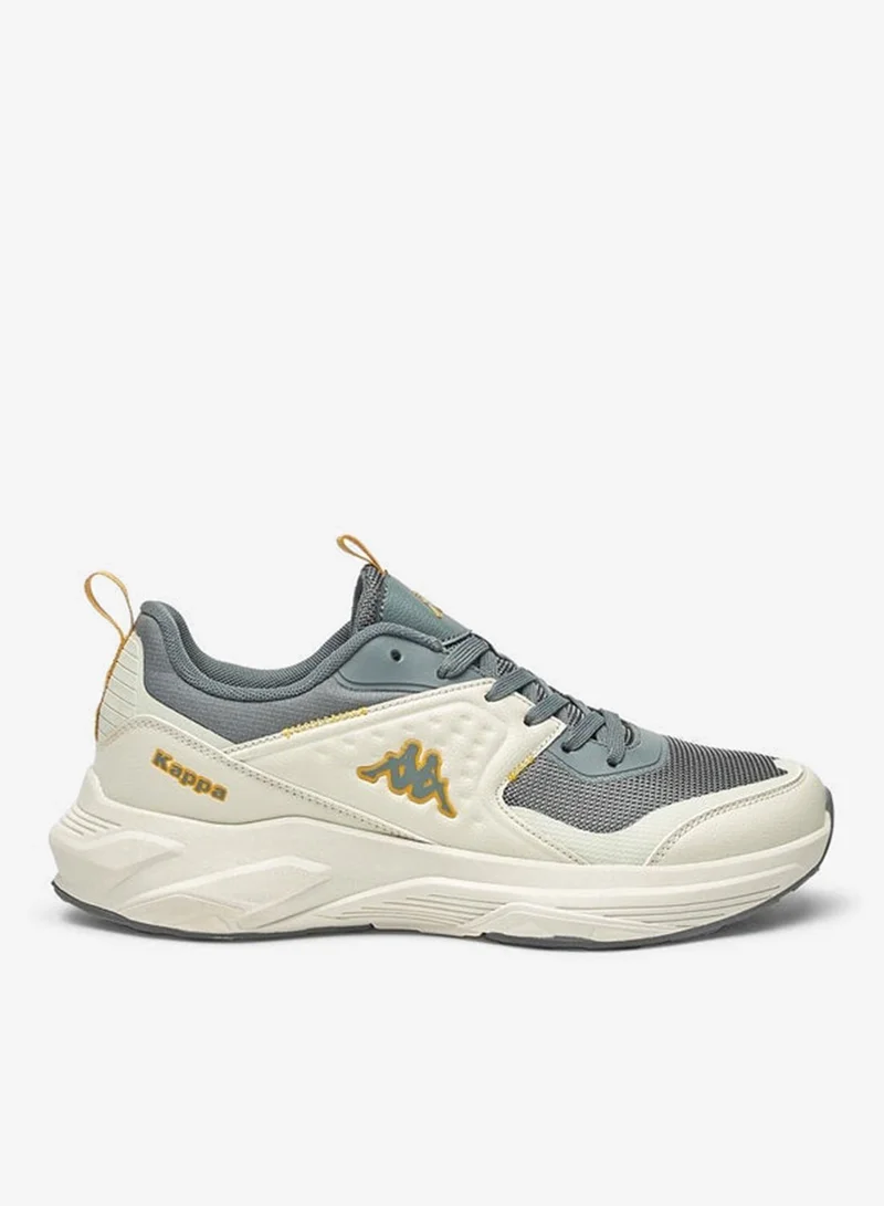 Men's Textured Sports Shoes with Lace-Up Closure