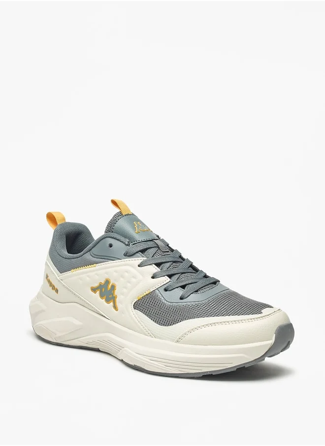 Kappa Men's Textured Sports Shoes with Lace-Up Closure