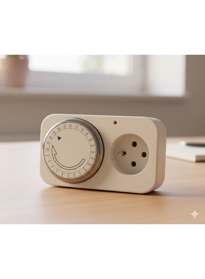 Daily electric timer, mechanical timer for electricity with a plug (Timer Plug) or daily timer switch. - Image 1