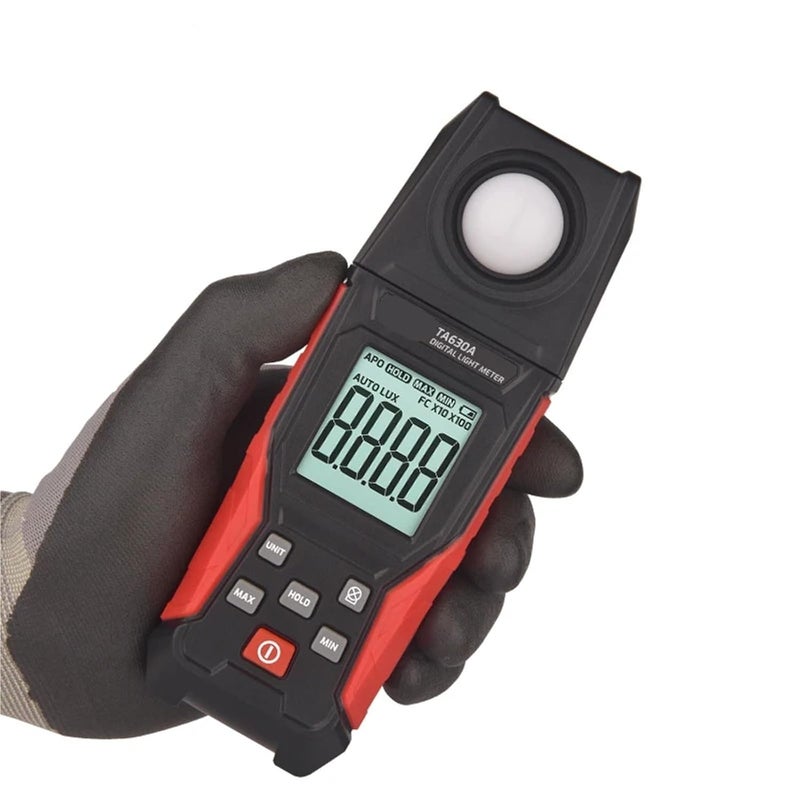 TA630A مقياس اللمعان الرقمي المحمول المحترف مقياس لوكس عالي الدقة مقياس الضوء - Image 4