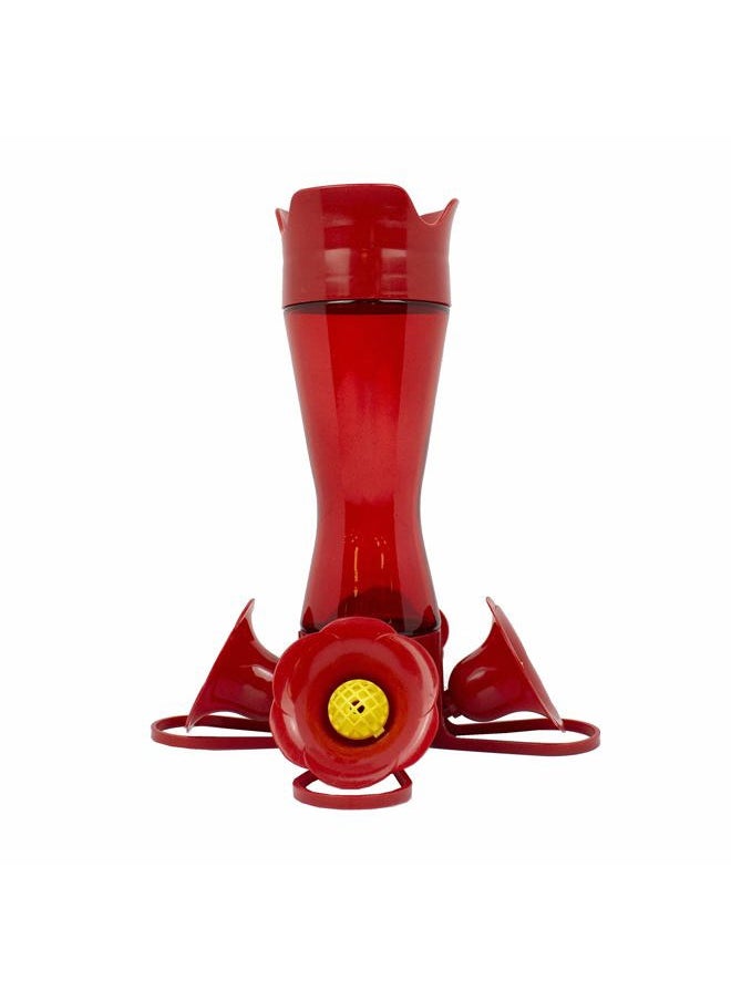 Perky-Pet 403CP Pinch Waist Plastic Hummingbird Feeder, 8-Ounce , Red  - Image 1