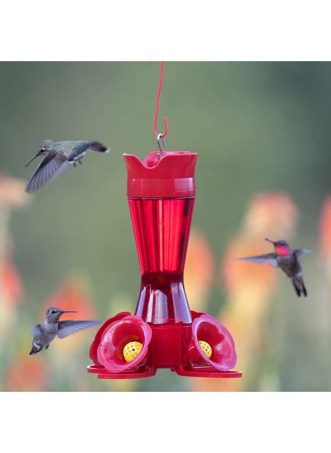 Perky-Pet 403CP Pinch Waist Plastic Hummingbird Feeder, 8-Ounce , Red  - Image 2