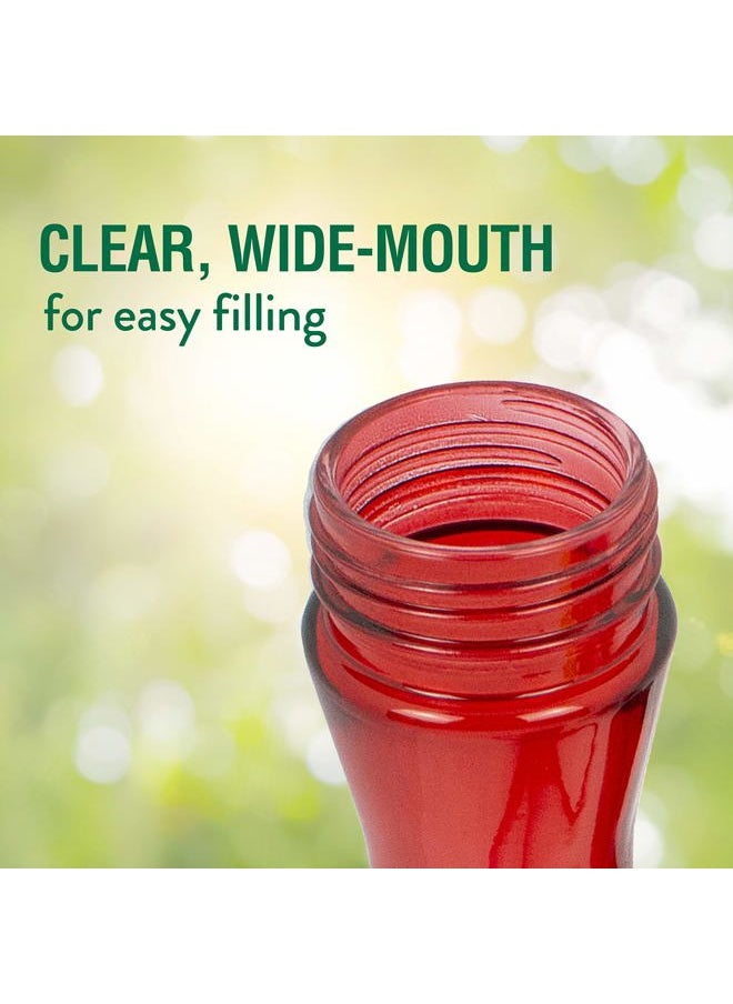 Perky-Pet 403CP Pinch Waist Plastic Hummingbird Feeder, 8-Ounce , Red  - Image 3