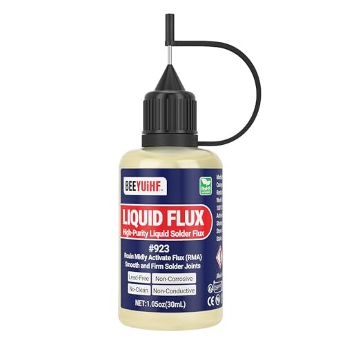 BEEYUIHF Liquid Solder Flux Dropper, Liquid Soldering Flux, No Clean Liquid Flux, Electrical Liquid Rosin Flux Solder, Liquid Flux Soldering Squeeze Bottle (30 mL/1.05Oz.) - Image 1