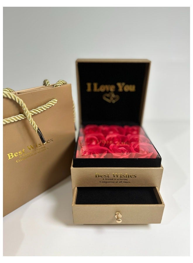 علبةالهدايا بشكل الدرج صنعت من - Image 2