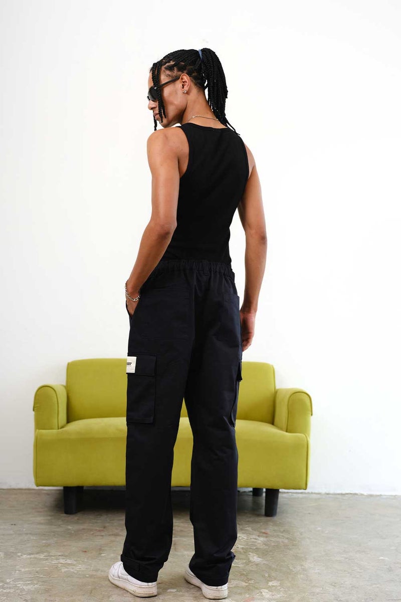 Bonkers Corner Navy Blue Cargo With Utility Pockets for Men's - Image 4