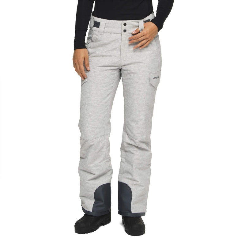 Arctix Womens Snow Sports Insulated Cargo Pants Pearl Grey Melange Small - Image 2