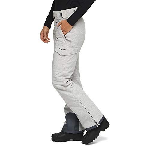 Arctix Womens Snow Sports Insulated Cargo Pants Pearl Grey Melange Small - Image 3