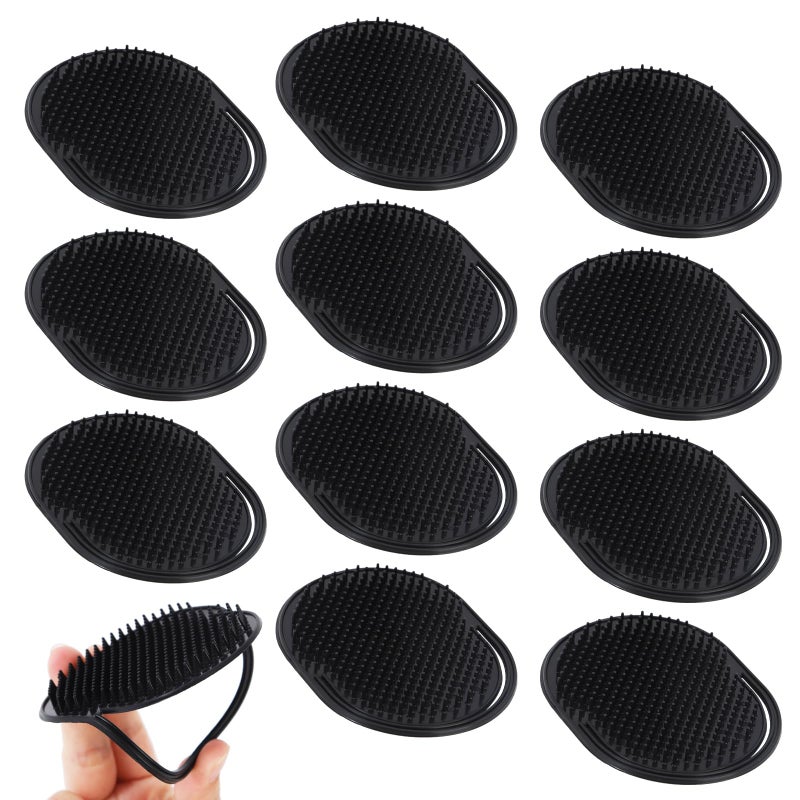 OUMASK 6 Pcs Palm Combs for Men Soft Portable Pocket Brush Massager Hair Brush Shower Comb Medium Count 6