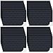 Flutesan 12 Pcs Miniature Dollhouse Wallpaper and Flooring Peel and Stick Mini DIY Self Adhesive Dollhouse Accessories 827 x 1169 Inch Roof Shingles Black Rectangular - Image 2