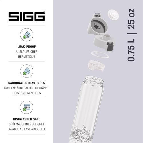 Sigg Tritan Renew Clear Water Bottle Total Clear ONE MyPlanet With Fruit Strainer BPAFree 25 Oz - Image 3