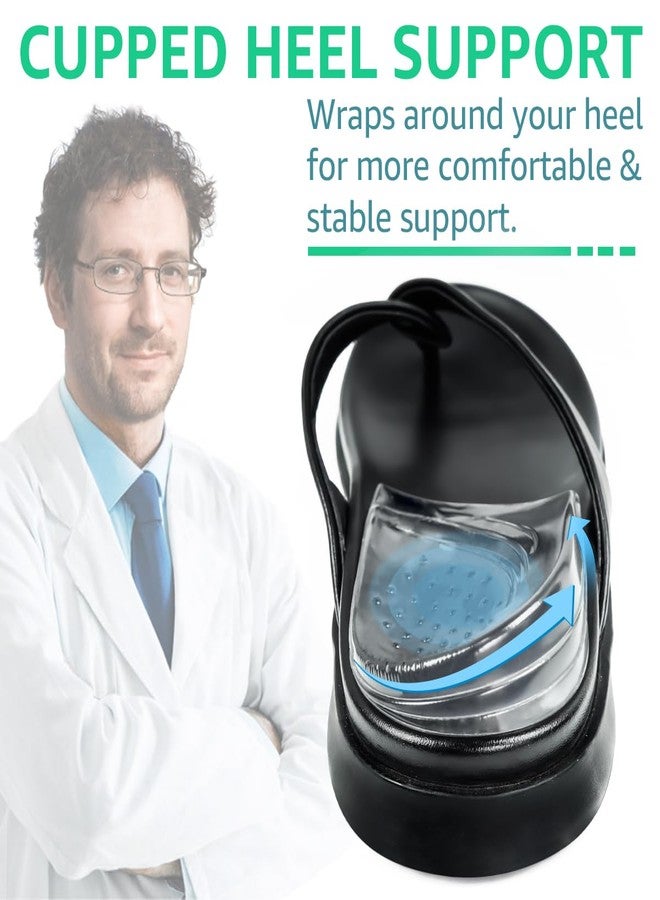 Skyfoot 3 Layers Adjustable Heel Wedge Inserts for Supination & Pronation Correction, Adhesive Medial & Lateral Heel Insoles for Bow Legs, Knee Pain, Foot Alignment (L: W 7-11, M 7-10, Crystal) - Image 4