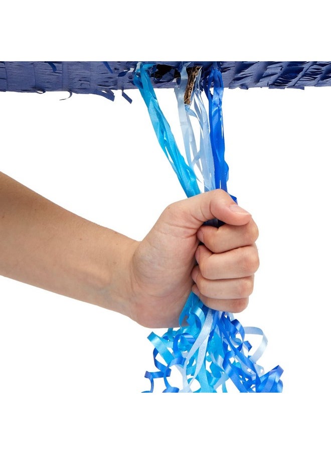 Blue Panda Number 6 Pinata Pull String Pinata For Boys 6Th Birthday Party Decorations Ombre Blue (16.5 X 11.3 X 3 In)  - Image 5