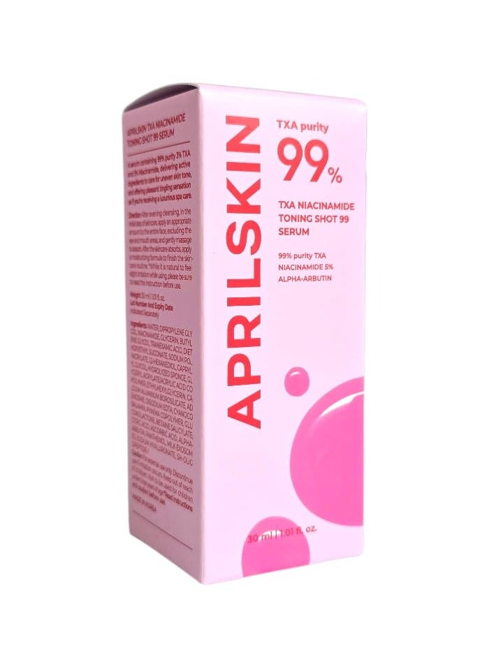 APRILSKIN April Skin2XA Niacinamide - 99 Speckol Skin Firming Drip Serum, Skin Strengthening Serum, High Purity Tranexamic Acid 99% + Niacinamide 5% for Uneven Skin Tone and Pore Cleansing, 30 ml (1.01 fl oz) 95% of - Image 1