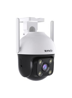 تيندا كاميرا مراقبة خارجية TENDA CH7 بدقة 4 ميجابكسل بزاوية 360 درجة مع رؤية ليلية ملونة 30 مترًا، وكاميرا PTZ CCTV WiFi مع صوت ثنائي الاتجاه، وكشف الإنسان بالذكاء الاصطناعي والتنبيه، والتحكم في التطبيق، ومقاومة للطقس IP66، وتعمل مع أليكسا  - Image 4