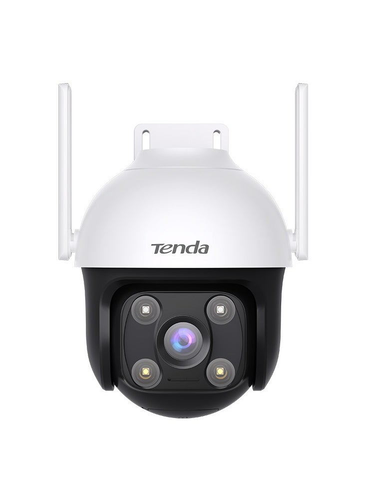 تيندا - كاميرا مراقبة خارجية TENDA CH7 بدقة 4 ميجابكسل بزاوية 360 درجة مع رؤية ليلية ملونة 30 مترًا، وكاميرا PTZ CCTV WiFi مع صوت ثنائي الاتجاه، وكشف الإنسان بالذكاء الاصطناعي والتنبيه، والتحكم في التطبيق، ومقاومة للطقس IP66، وتعمل مع أليكسا - Image 1