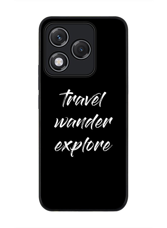 Stylizedd For Honor 400 Lite Case,Slim fit Camera Protection, Shockproof Thin Phone cover  - Travel Wander Explore