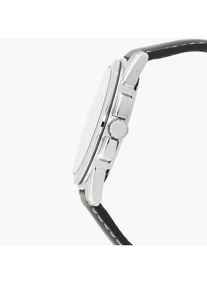 كاسيو Analog Women’s Watch LTP-1314L-8AVDF, 36.5 mm Black Dial, Ion-Plated Stainless Steel Case & Black Genuine Leather Band, 50m WR - Image 3