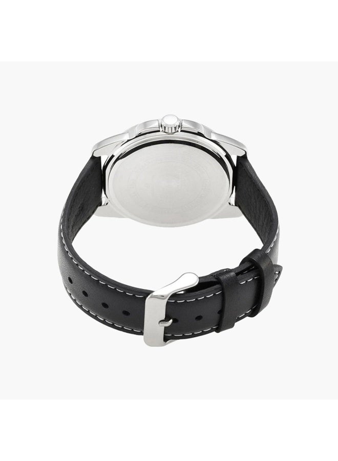 كاسيو Analog Women’s Watch LTP-1314L-8AVDF, 36.5 mm Black Dial, Ion-Plated Stainless Steel Case & Black Genuine Leather Band, 50m WR - Image 4