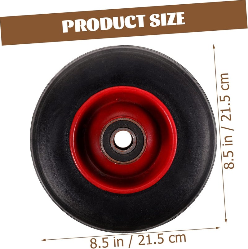 Toddmomy Garden Cart Replacement Wheel Solid Tire for Boys and Girls Trolley Lightweight Shock-Absorbing Puncture Design for Hand Carts Garden Trucks - Image 2