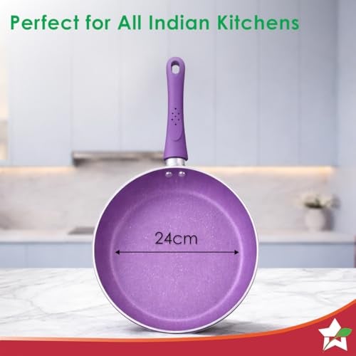 Wonderchef Orchid Frying Pan 24 Cm - Image 3