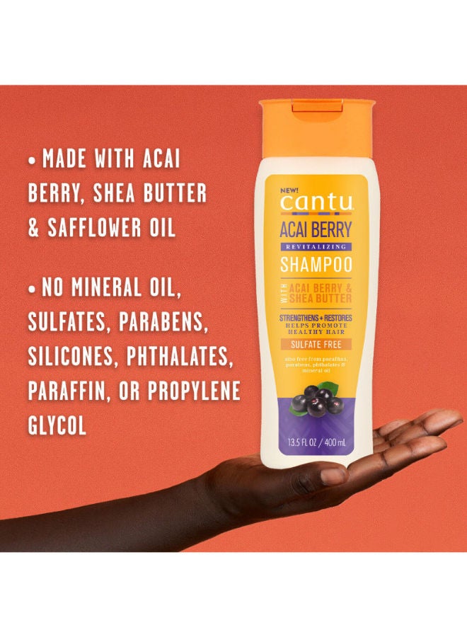 Cantu Acai Berry Revitalizing Shampoo 400ml - Image 2