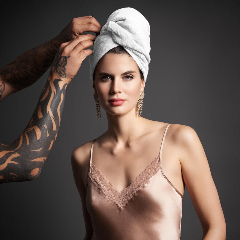 Fromm Softees Microfiber Salon Hair Towels For Hairstylists  Barbers  Spa  Gym In White  16"" By 29""  10 Count Perfect Hair Care Towel For Drying Curly  Long  Wavy Hair - Image 3