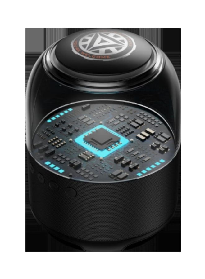 Disney Original Disney QS-S1 Iron Man Smart Bluetooth Speaker 3D Stereo Surround Sound Subwoofer Colorful LED Light Wireless Mini Loudspeaker with Amazing Displaying Light Ideal For Soft Heavy Bass Music - Image 5